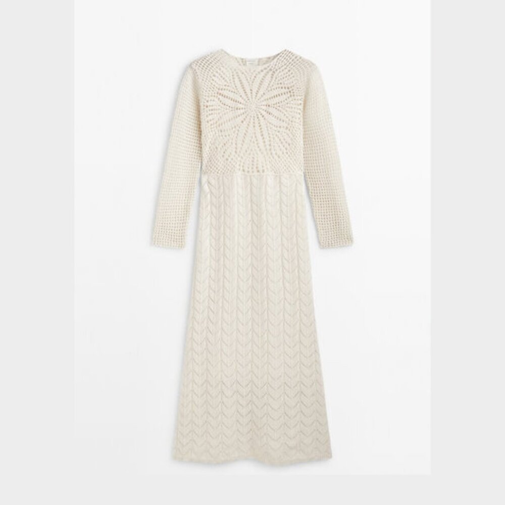 Massimo Dutti Crochet knit dress - Studio
